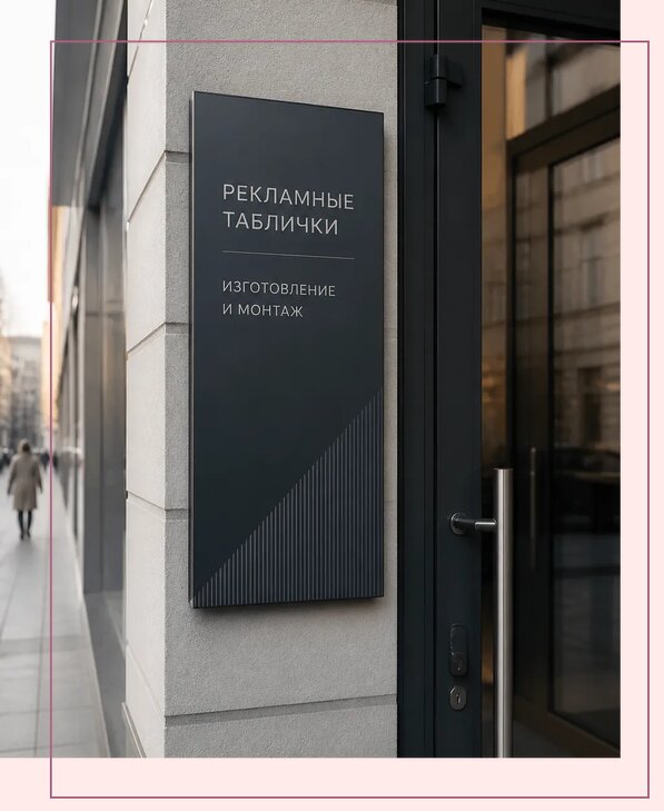 Рекламные таблички в Щёлкове по цене от 4681 р. | Аванза-Щлк