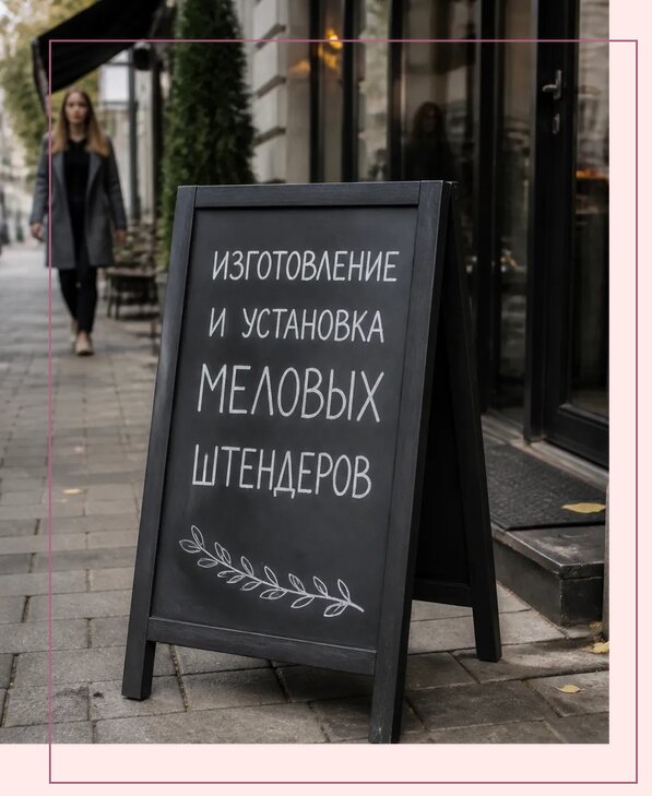 Меловые штендеры в Щёлкове по цене от 6762 р. | Аванза-Щлк